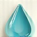 물방울 모양의 친환경 마감재 아이콘