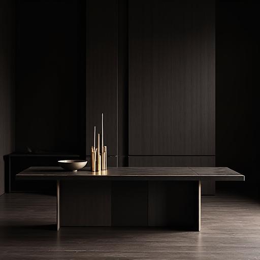 어두운 색상의 우아한 달빛 정원 컬렉션 테이블